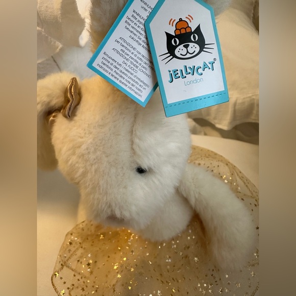 Retired NWT Large Glistening Belle Bunny Rare Jellycat Collector Item Authentic - Picture 13 of 15